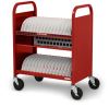 Bretford CUBE Transport Cart Portable device management cart Red2