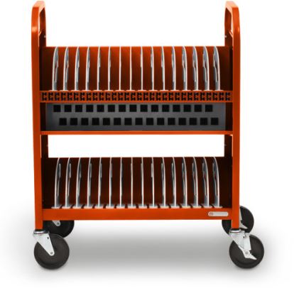 Bretford CUBE Transport Cart Portable device management cart Orange1