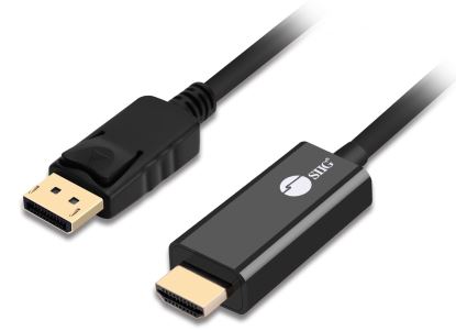 Siig CB-DP1Q12-S1 video cable adapter 70.9" (1.8 m) DisplayPort HDMI Black1