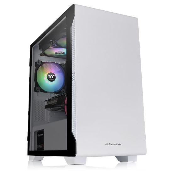 Thermaltake S100 Tempered Glass Snow Edition Micro Tower White1