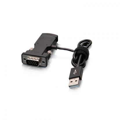 C2G 29874 video cable adapter USB Type-A + VGA (D-Sub) HDMI Black1