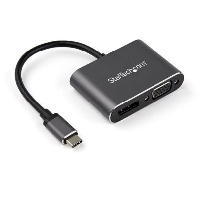 StarTech.com CDP2DPVGA USB graphics adapter 3840 x 2160 pixels Black, Gray1