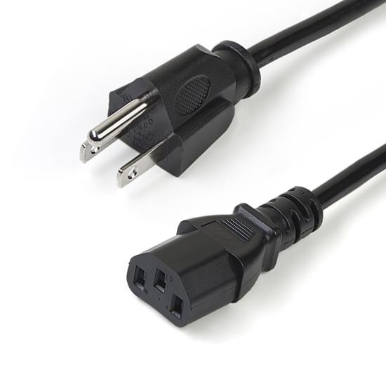 StarTech.com PXT1011010PK power cable Black 118.1" (3 m) NEMA 5-15P C13 coupler1