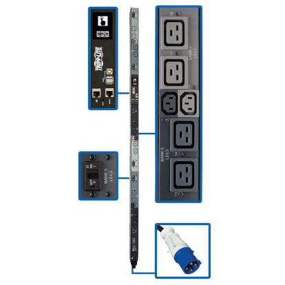 Tripp Lite PDU3EVNR6G60A power distribution unit (PDU) 18 AC outlet(s) 0U Black1