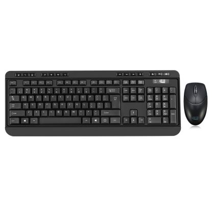 Adesso WKB-1320CB keyboard Mouse included RF Wireless QWERTY Black1