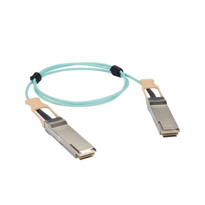 Black Box QSFP-100G-AOC30M-BB fiber optic cable 1181.1" (30 m) QSFP28 OM3 Aqua color1