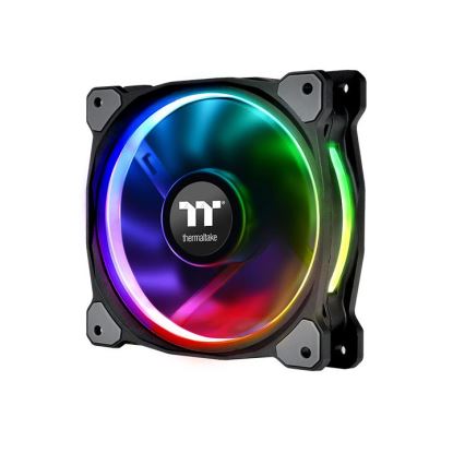 Thermaltake CL-F076-PL12SW-A computer cooling system Computer case Fan 4.72" (12 cm) Black1