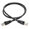 Tripp Lite N262-002-BK networking cable Black 24" (0.61 m) Cat6a S/UTP (STP)2