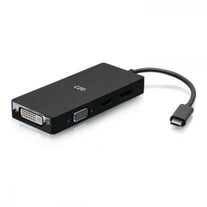C2G C2G54454 video cable adapter USB Type-C DVI + VGA + DisplayPort + HDMI Black1