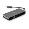 C2G C2G54454 video cable adapter USB Type-C DVI + VGA + DisplayPort + HDMI Black2
