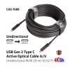 CLUB3D USB3.2 G2 TYPE-C ACT. OPT. A/V M/M 20M USB cable 787.4" (20 m) USB 3.2 Gen 2 (3.1 Gen 2) USB C Black4