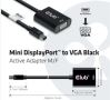 CLUB3D CAC-2113 cable gender changer Mini Displayport VGA Black2