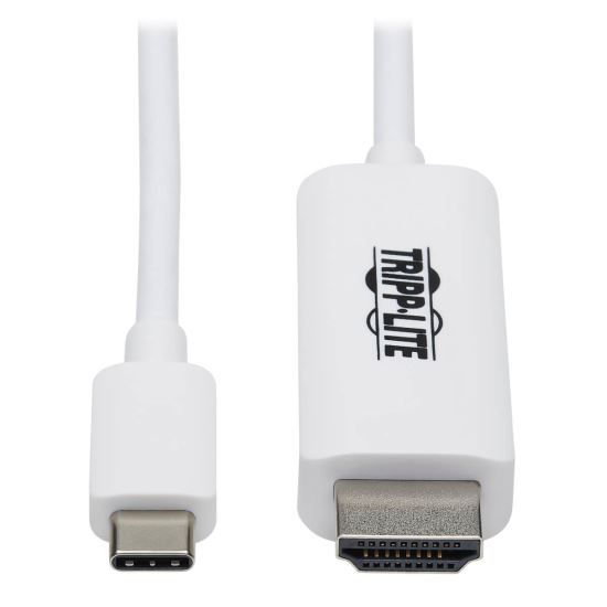 Tripp Lite U444-003-HWE video cable adapter 35.8" (0.91 m) USB Type-C HDMI Type A (Standard) White1