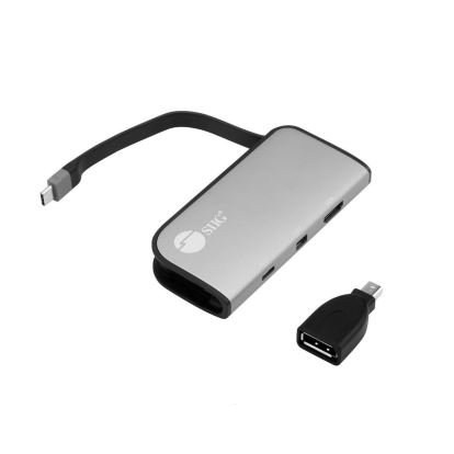 Siig CB-TC0H11-S1 USB graphics adapter 3840 x 1080 pixels Black, Silver1