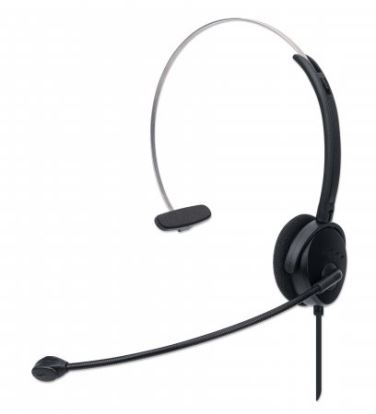 Manhattan 179867 headphones/headset Wired Head-band Office/Call center USB Type-A Black1