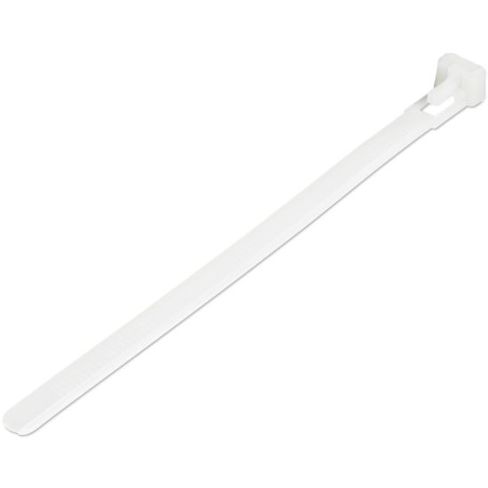 StarTech.com CBMZTRB6 cable tie Releasable cable tie Nylon, Plastic White 100 pc(s)1