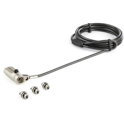 StarTech.com LTULOCK4D cable lock Black, Silver 78.7" (2 m)1