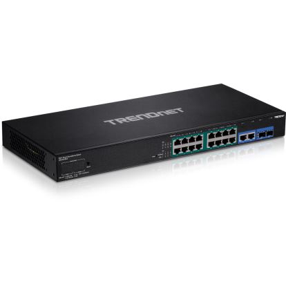 Trendnet TPE-3018LS network switch Managed Gigabit Ethernet (10/100/1000) Power over Ethernet (PoE) 1U Black1