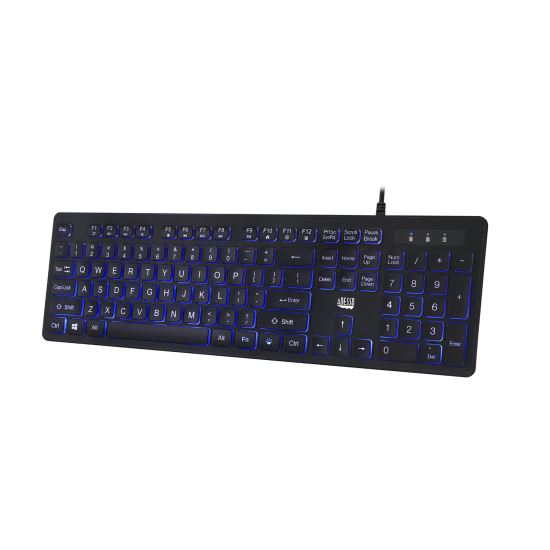 Adesso AKB-139EB keyboard USB QWERTY US English Black1