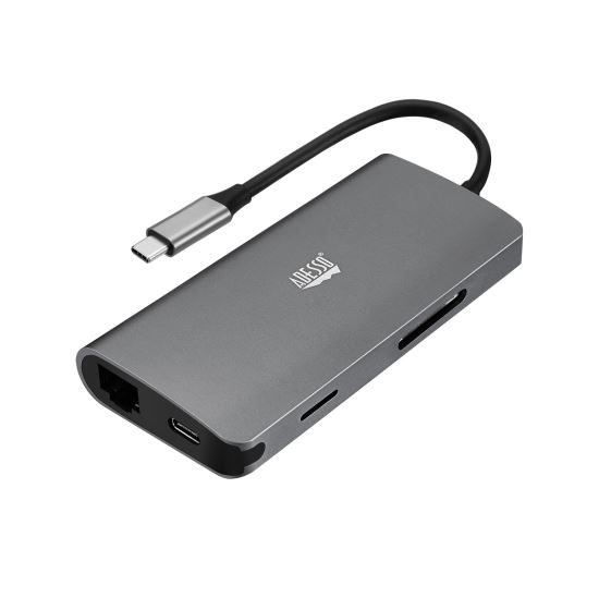 Adesso AUH-4030 interface hub USB 3.2 Gen 1 (3.1 Gen 1) Type-C Gray1