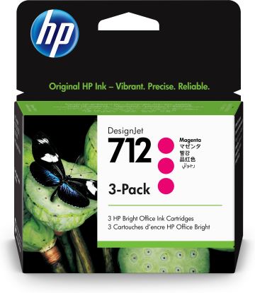 HP 712 3-pack 29-ml Magenta DesignJet Ink Cartridge1