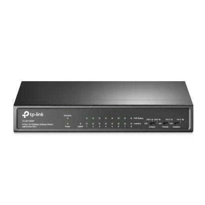TP-Link TL-SF1009P network switch Unmanaged Fast Ethernet (10/100) Power over Ethernet (PoE) Black1