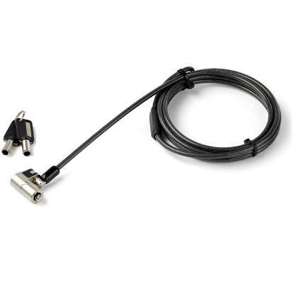 StarTech.com LTULOCKKEY cable lock Black, Stainless steel 78.7" (2 m)1
