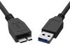 Unirise USB3-ABM-01F USB cable 11.8" (0.3 m) USB 3.2 Gen 1 (3.1 Gen 1) USB A Micro-USB B Black2