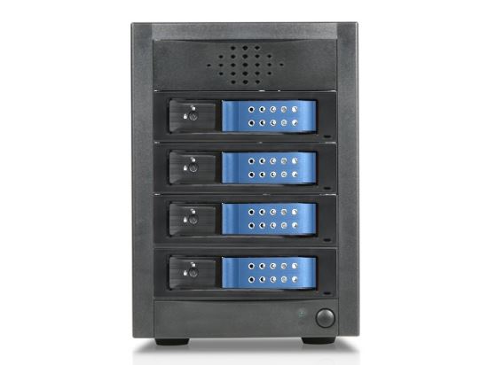 iStarUSA JAGE5BT4HDBL-DE storage drive enclosure HDD enclosure Black, Blue 3.5"1