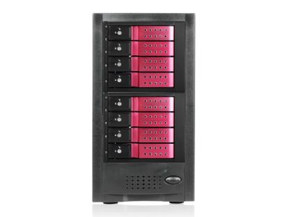 iStarUSA JAGE6BT8HDRD-DE disk array Desktop Black, Red1