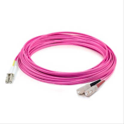 AddOn Networks ADD-SC-LC-7M9SMF-PK fiber optic cable 275.6" (7 m) CMR OS2 Pink1