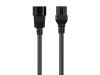 Monoprice 35114 power cable Black 118.1" (3 m) C14 coupler C15 coupler2