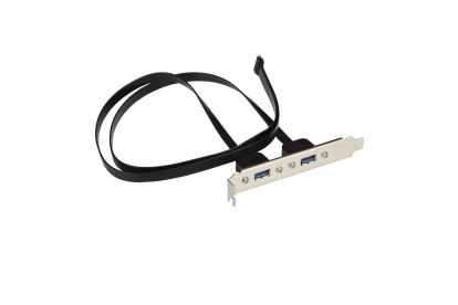 Supermicro CBL-CUSB-0835 USB cable 21.7" (0.55 m) USB 3.2 Gen 1 (3.1 Gen 1) 2 x USB A USB B Black, Metallic1