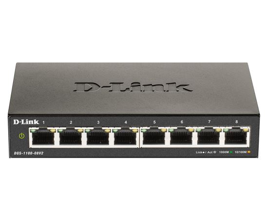 D-Link DGS-1100-08V2 network switch Managed L2 Gigabit Ethernet (10/100/1000) Black1