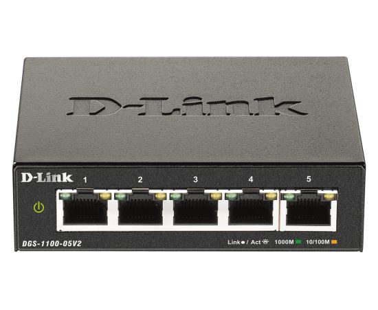 D-Link DGS-1100-05V2 network switch Managed L2 Gigabit Ethernet (10/100/1000) Black1