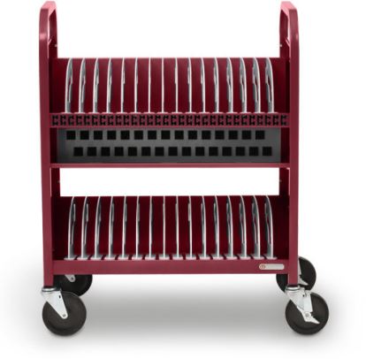 Bretford CUBE Transport Cart Portable device management cart Maroon1