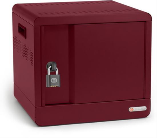 Bretford CUBE Micro Station Portable device management cabinet Maroon1