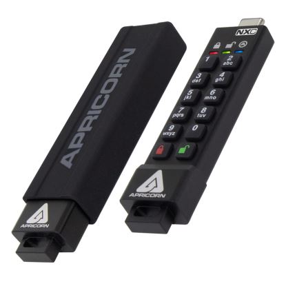 Apricorn ASK3-NXC-128GB USB flash drive USB Type-C 3.2 Gen 1 (3.1 Gen 1) Black1