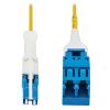 Tripp Lite N381L-001-MF fiber optic cable 12.2" (0.31 m) CS/UPC LC/UPC OS2 Yellow1