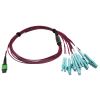 Tripp Lite N846D-01M-16EMG fiber optic cable 39.4" (1 m) MTP 8x LC OFNP OM4 Magenta2