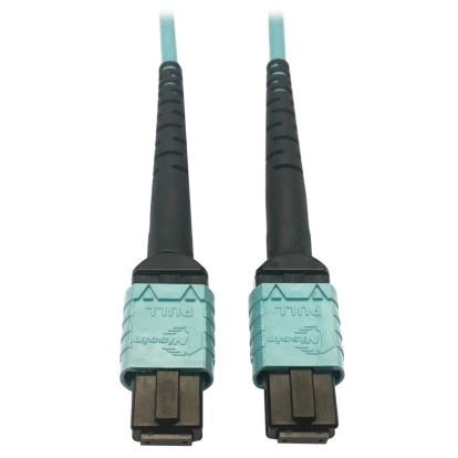 Tripp Lite N846D-01M-24AAQ fiber optic cable 39.4" (1 m) MTP OFNP OM4 Aqua color1