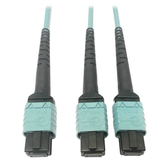 Tripp Lite N846D-03M-24BAQ fiber optic cable 118.1" (3 m) MTP OFNP OM4 Aqua color1