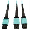 Tripp Lite N846D-05M-24BAQ fiber optic cable 196.9" (5 m) MTP OFNP OM4 Aqua color1