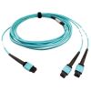 Tripp Lite N846D-05M-24BAQ fiber optic cable 196.9" (5 m) MTP OFNP OM4 Aqua color2