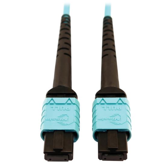 Tripp Lite N846D-10M-24AAQ fiber optic cable 393.7" (10 m) MTP OFNP OM4 Aqua color1