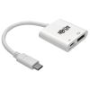 Tripp Lite U444-06N-DP8WC video cable adapter 5.98" (0.152 m) USB Type-C DisplayPort + USB Type-C White1