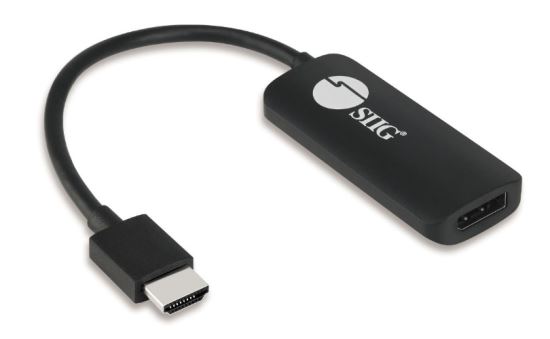 Siig CB-H21811-S1 video cable adapter 5.91" (0.15 m) HDMI Type A (Standard) DisplayPort + Micro-USB Black1