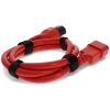 AddOn Networks ADD-C13LK2C14LK14AWG3FTRD power cable Red 35.8" (0.91 m) C13 coupler C14 coupler5