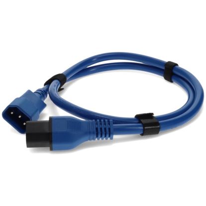 AddOn Networks ADD-C13LK2C14LK14AWG3FTBE power cable Blue 35.8" (0.91 m) C13 coupler C14 coupler1