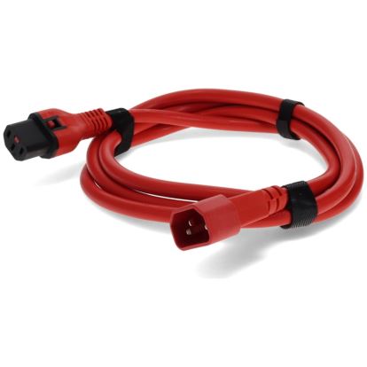 AddOn Networks ADD-C13LK2C14LK14AWG6FTRD power cable Red 70.9" (1.8 m) C13 coupler C14 coupler1